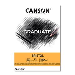 Block Canson 1557 Graduate Bristol tamaño A3 180 gr y 20 hojas