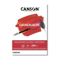 Block Canson 1557 Graduate oleo/acrilico A4 290 gr y 20 hojas