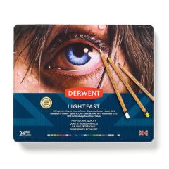 Lata de lápices Derwent Lightfast x24 colores