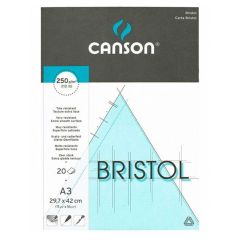 Block Canson Bristol A3 250grs. 20 hojas
