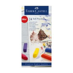 Pastel tiza Faber Castell cortos x24