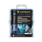 Tonalizadores color top p/marcadores Chameleon azules x 5