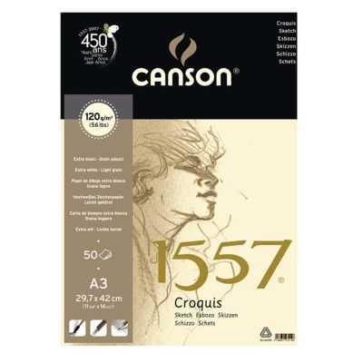 Block Canson 1557 croquis A3 120 grs 50 hojas