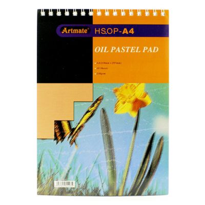 Block Artmate oil pastel 230g 18 hojas A4