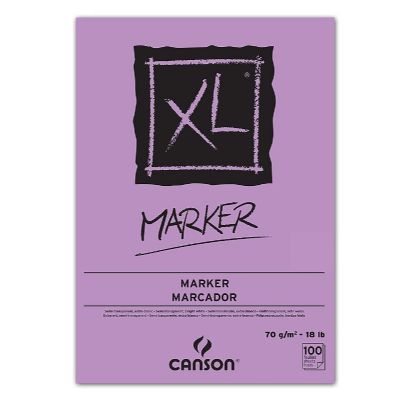Block Canson XL Marker para marcadores A3 encolado 70grs.100 Hojas