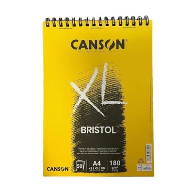 Block Canson xl Bristol A4 180grs. 50 hojas espiral