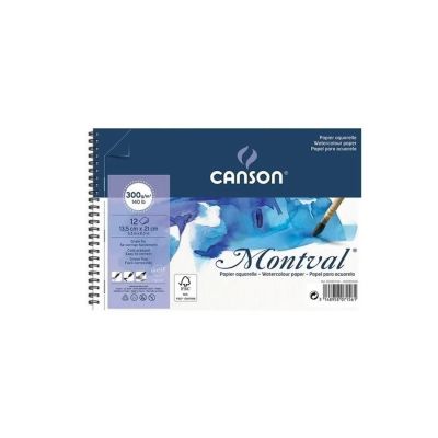 Block Canson Montval A4 300g 12 hojas