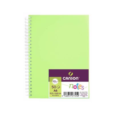 Block Canson notes A6 120grs verde