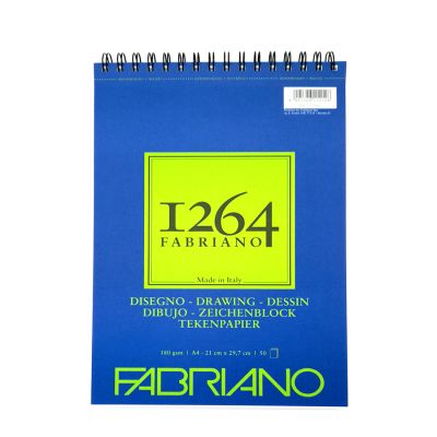 Block Fabriano 1264 drawing A4 180g 50 hojas