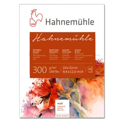 Block Hahnemuhle grano fino 24x32 300g 10 hojas