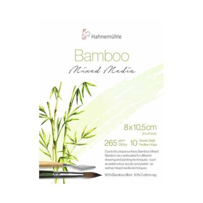 Block Hahnemuhle Bamboo Mixed Media 8x10,5 265grs 10 hojas