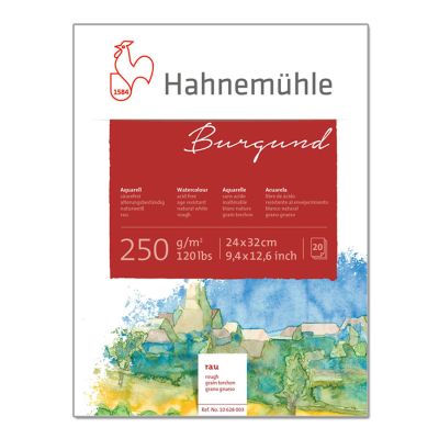 Block Hahnemuhle Burgund g.torchon 24x32 250g 20 hojas