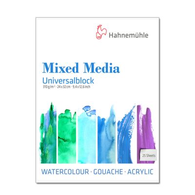 Block Hahnemuhle Mix Media 24x32 310g 25 hojas