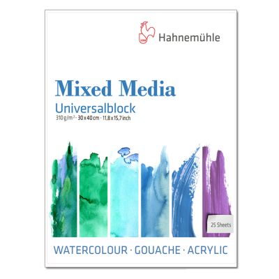 Block Hahnemuhle Mix Media 30x40 310g 25 hojas