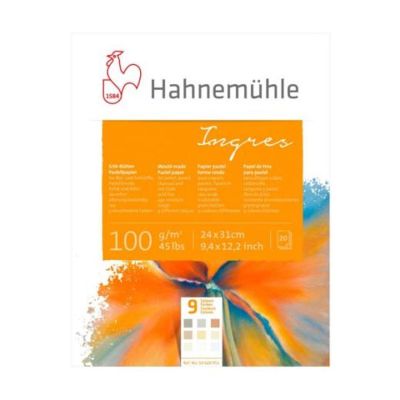 Block Hahnemuhle Ingres 9 colores 24x31 100g 20 hojas