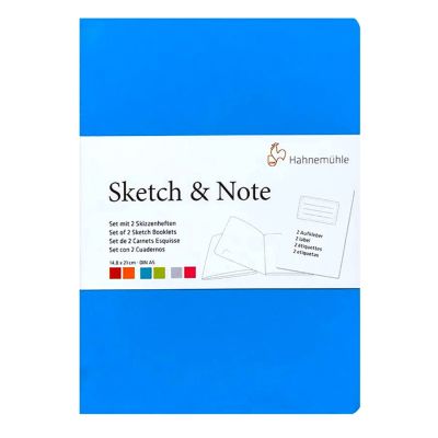 Block Hahnemuhle sketch and note A5 125g 40 hojas azul/verde