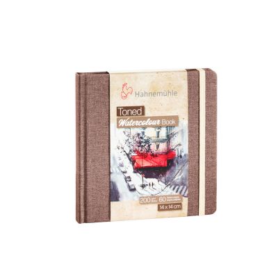Block Hahnemuhle toned Beige watercolour book 14x14 200g 30 hojas