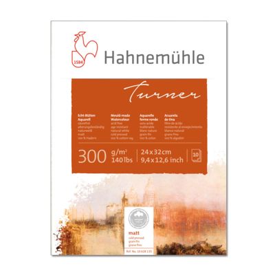 Block Hahnemuhle turner grano fino 24x32 300g 10 hojas