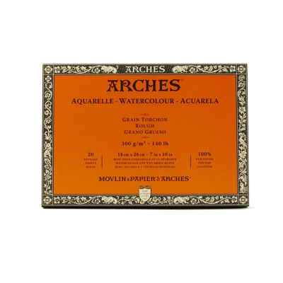 Block Arches para acuarela grano grueso 18x26 300grs 20 hojas