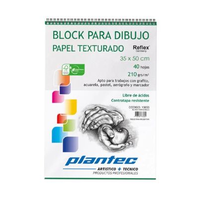 Block Plantec para dibujo 35x50 210grs.40h. anillado