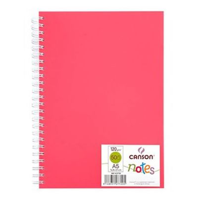 Block Canson notes A5 120grs 50 hojas rosa