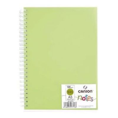 Block Canson notes A5 120grs 50 hojas verde