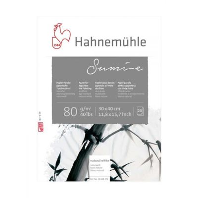 Block Hahnemuhle Sumi-e 80g 30x40cm 20 hojas