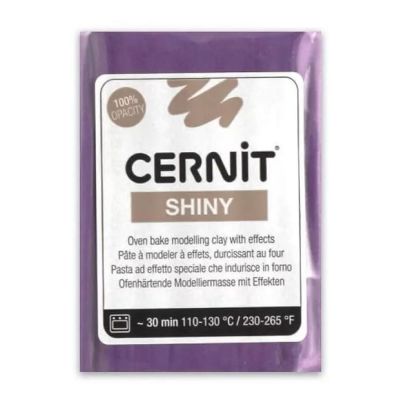 Arcilla polimerica Cernit shiny x 56grs violeta met.(900)