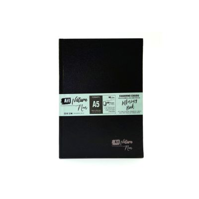 Cuaderno Plantec Art Nature noir tamaño A5 90g x80hojas (punteado)