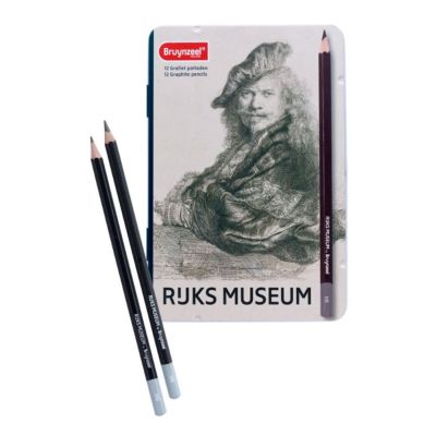 Lata de lápices Bruynzeel ruks Museum graduados x 12