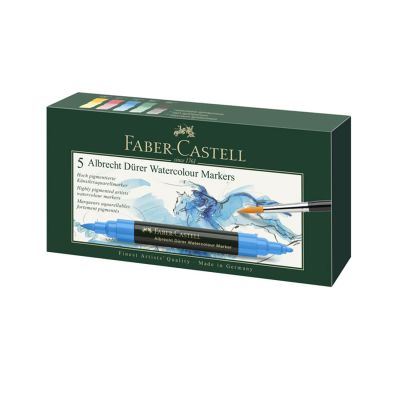 Set de marcadores Faber Castell acuarelables x 5 Uni