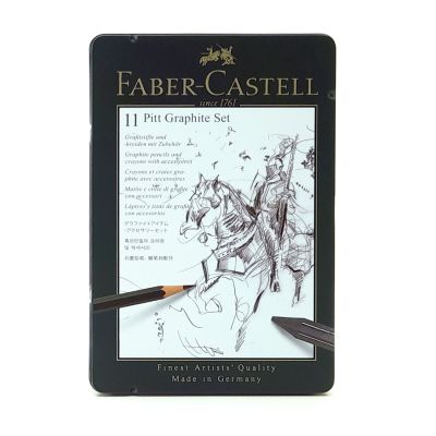 Set de lápices Faber Castell Monochrome grafito x 11