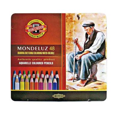 Set de lápices acuarelables Koh-I-Noor Mondeluz x48 en lata