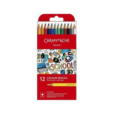Set de lápices Caran d'Ache Geneve school perm. x12 carton