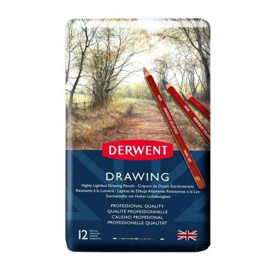 Lata Derwent drawing lápices blandos de dibujo x 12