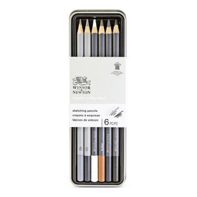 Set de lápices para Boceto Winsor & Newton (lata) x 6 Unidades