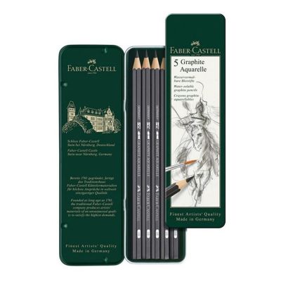 Set de lápices Faber Castell graphite aquarelle x 5 Unidades