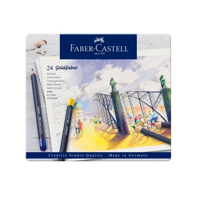 Set de lápices Faber Castell goldfaber polychromos 24 Uni.