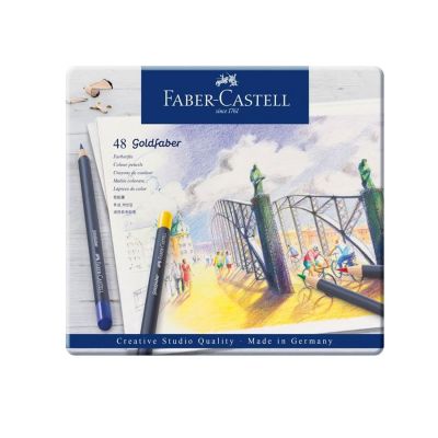 Set de lápices Faber Castell goldfaber polychromos 48 Uni.