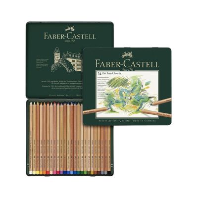 Lata de lápices pitt pastel de Faber Castell x 24