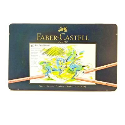 Lata de lápices pitt pastel de Faber Castell x 60