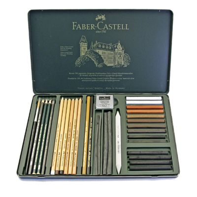 Set de lápices Faber Castell pitt Monochrome x33 elementos