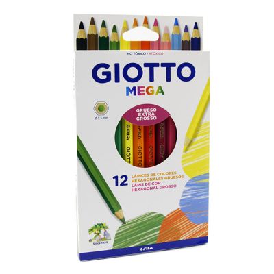 Set de lápices Giotto mega x 12 (caja de cartón)