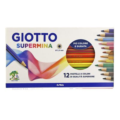 Set de lápices Giotto supermina x 12 (caja de cartón)