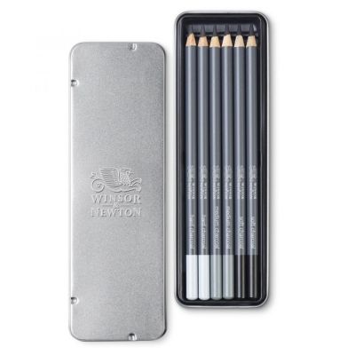 Set de lápices Charcoal Winsor & Newton (lata) x 6 Unidades