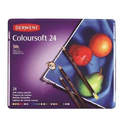Lata lapiz Coloursoft Derwent x 24