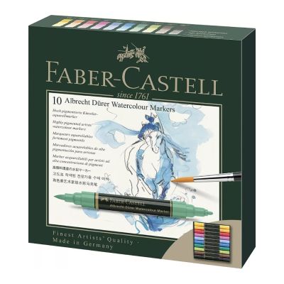 Set de marcadores Faber Castell acuarelables x 10 Uni
