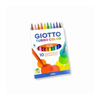 Set de marcadores Giotto turbo color x 10 colores