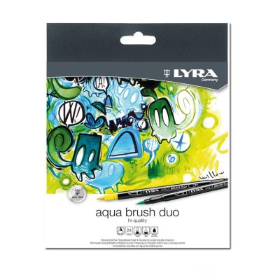 Set de marcadores Lyra Aquabrush duo x24 Unidades