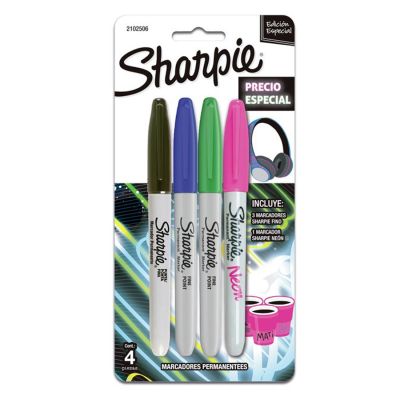 Set de marcadores Sharpie neon tj 4 piezas